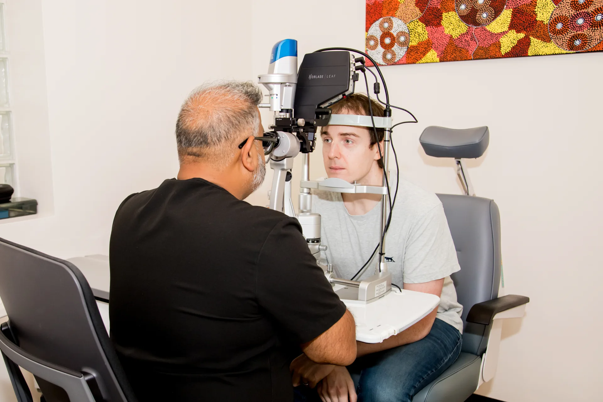 Specialist eye examination and clinical care