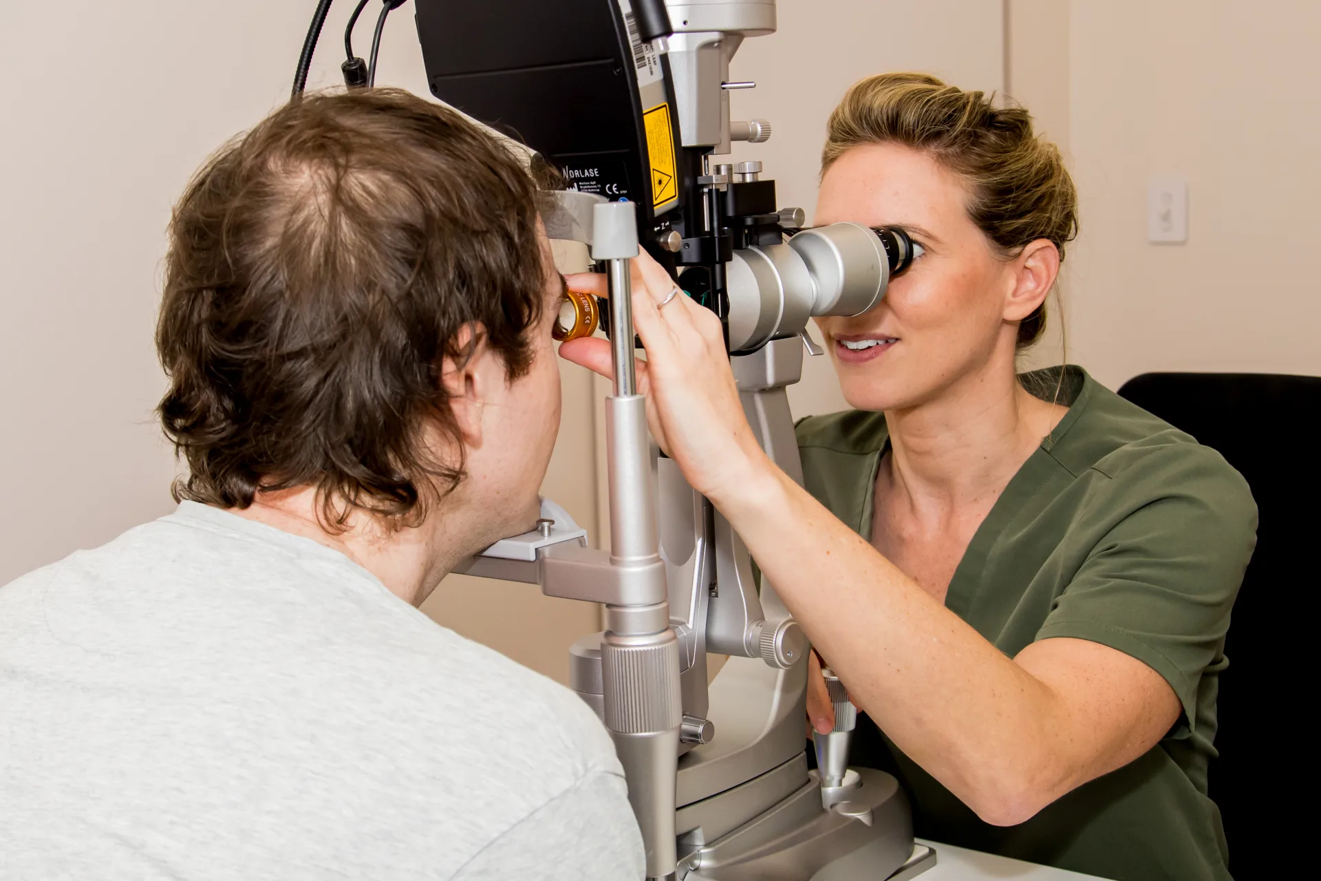 Specialist eye examination and clinical care